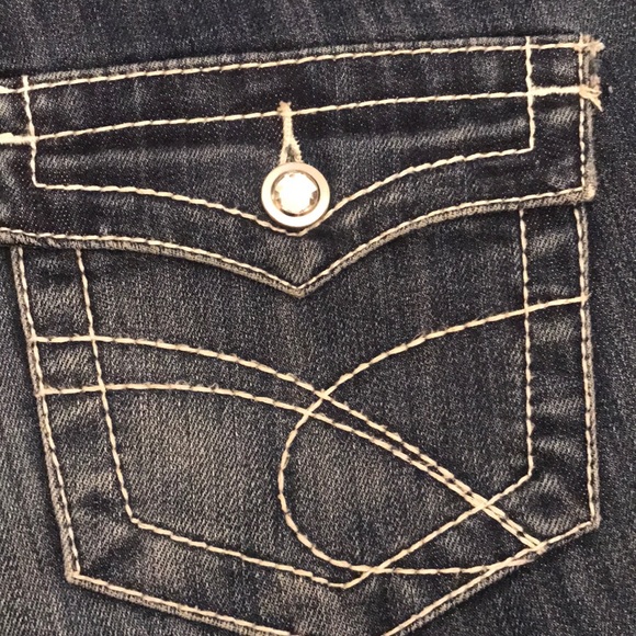 INC Jeans Blue Regular Fit Boot Leg Sz 6 - Picture 4 of 5